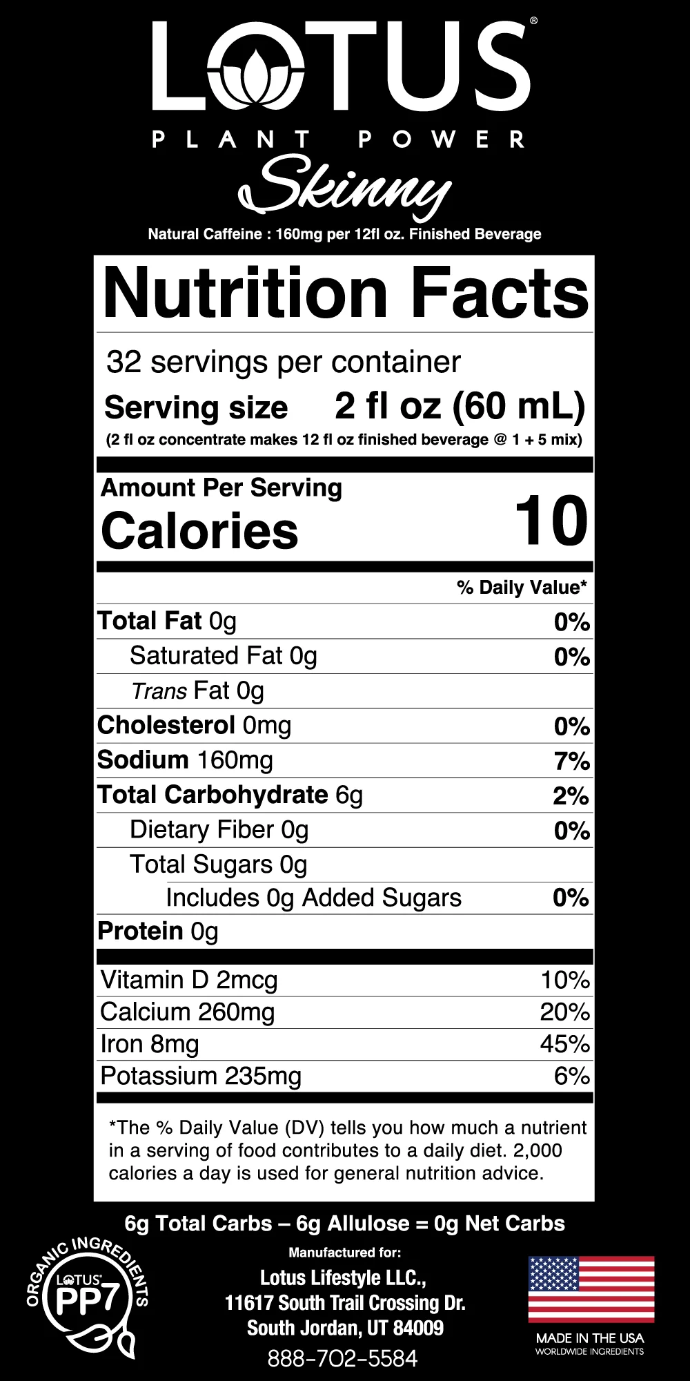 Gold Lotus Plant Power Zero Sugar Concentrate - Image 3